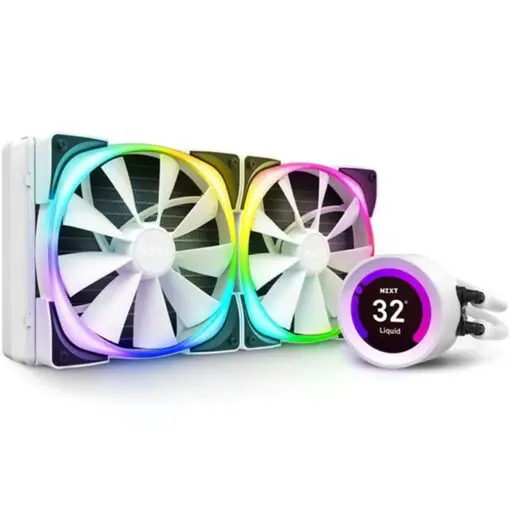 NZXT Kraken Z63 RGB White Liquid Cooler - 280mm Radiator With LCD Display