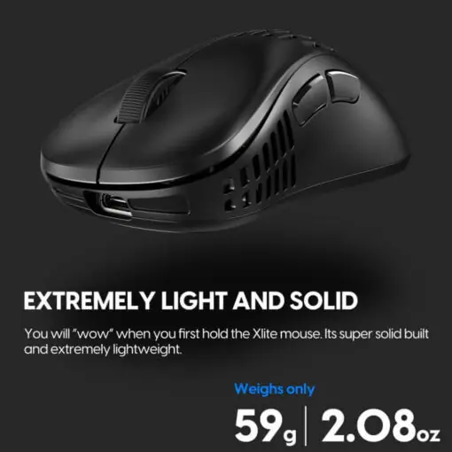 Pulsar Xlite Wireless v2 Extremely Light Weight Gaming Mouse - Wireless 2.4GHz, USB-C, 59g