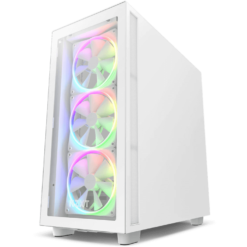 NZXT H7 Elite White Case - Mattle White