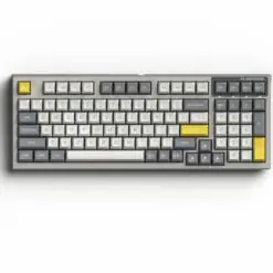 FL-Esport FL980 SAM Grey & White Gaming Keyboard - Kailh Box Switch