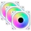 Lian Li UNI Fan SL-INF 120 Triple White Fan (UF-SLIN120-3W) - 3x120mm, Daisy-Chain, Fan Hub Controller