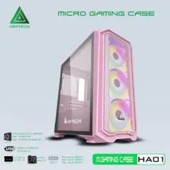 VSPTECH HA01- P (PINK)  Gaming Case