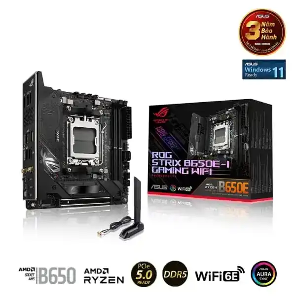 ASUS ROG STRIX B650E-I GAMING WIFI - iTX Mainboard 1 ASUS ROG STRIX B650E-I GAMING WIFI - iTX Mainboard