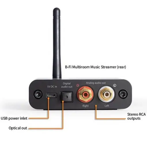 Audioengine B-Fi Multiroom Music Streamer - Airplay, WiFi, Optical, RCA
