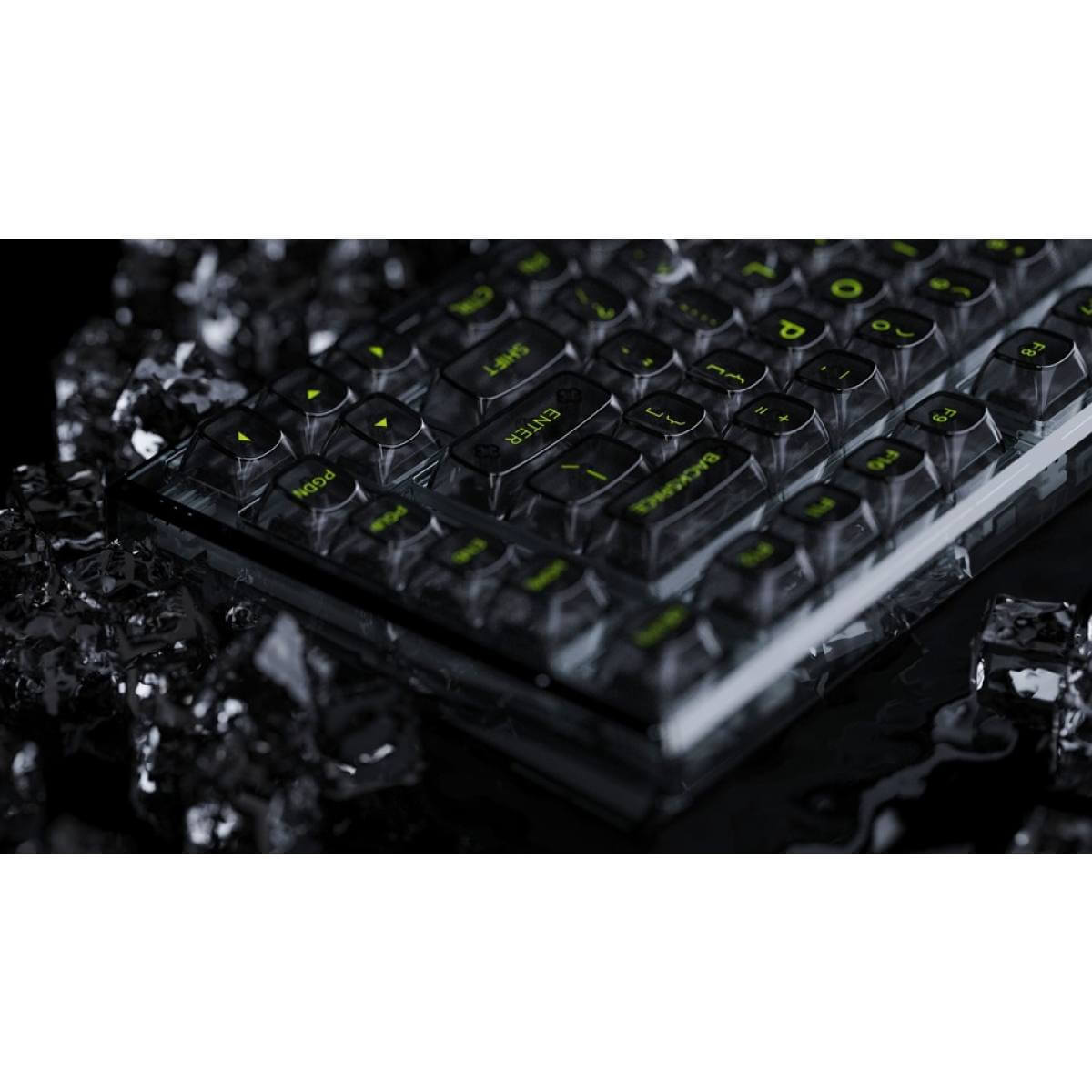 FL Esports Q75 Transparent Black Dark Ice Keycap TTD 6
