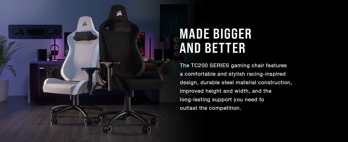 TC200 Gaming Chair Plush Leatherette PAGE PC 2
