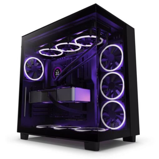 NZXT H9 Flow All Black Case - Mattle Black