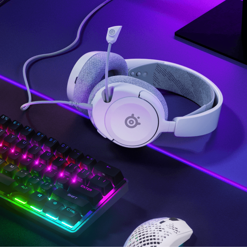 SteelSeries Arctis Nova 1 White Multi-System Gaming Headset - Wired, Ultra Lightweight, Hi-Fi Drivers, 360° Spatial Audio, Comfort Design, Durable, Noise-Cancelling Mic 32 ARCTIS NOVA 1 White TTD 2
