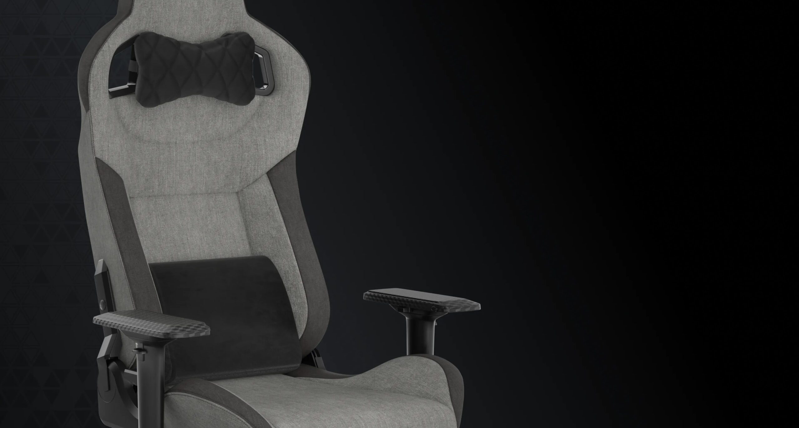 CORSAIR T3 Rush 2023 Brown/Tan Fabric Gaming Chair 27 Panel6 Background scaled