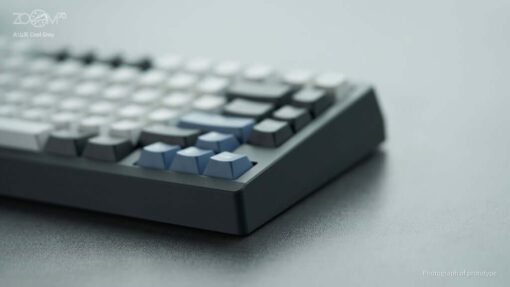 Zoom75 Essential Edition Custom Keyboard - Case Cool Grey - Backplate Glass Cool Grey
