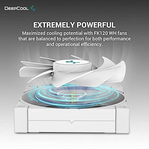 Deepcool LT720 AIO Liquid CPU Cooler - White, 360mm Radiator, ARGB Chain Fans 2250RPM, 4th Gen water pump, AM5-LGA1700 compatible 25