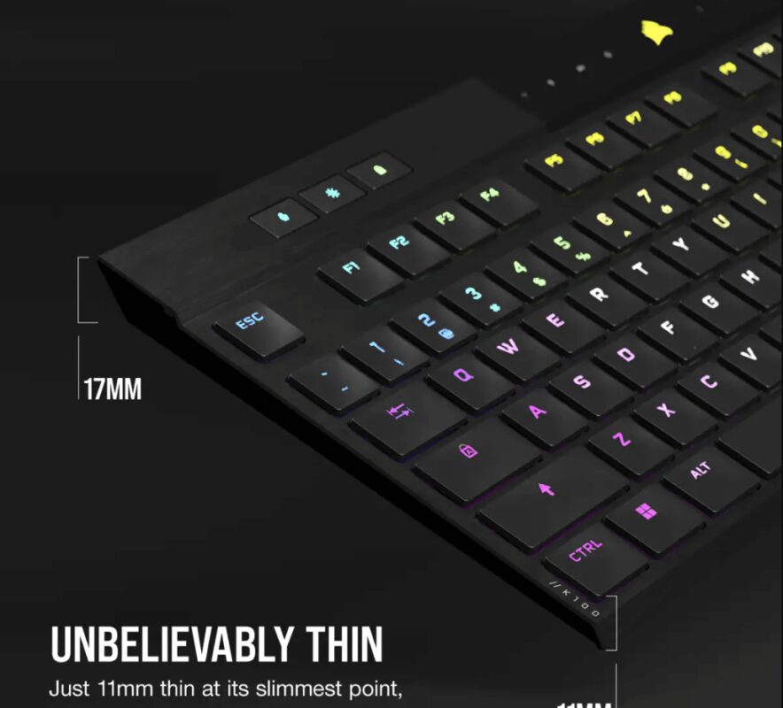 K100 AIR WIRELESS RGB Ultra Thin Mechanical Gaming Keyboard TTD 5
