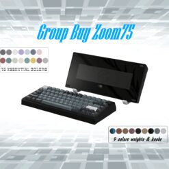 Zoom75 Essential Edition Custom Keyboard - Case EE Black - Backplate PVD Black