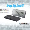 Zoom75 Essential Edition Custom Keyboard - Case Cool Grey - Backplate Glass Cool Grey