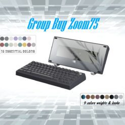 Zoom75 Essential Edition Custom Keyboard - Case Cool Grey - Backplate Glass Cool Grey