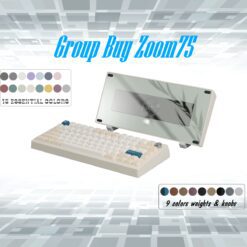 Zoom75 Essential Edition Custom Keyboard - Case Milk Tea - Backplate Glass MilkyGreen