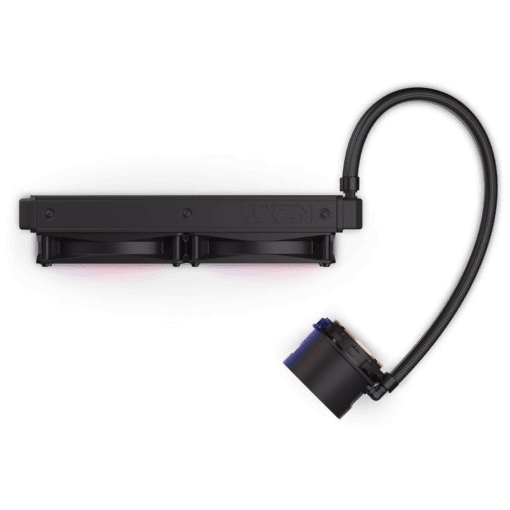 NZXT Kraken 240 RGB Black AIO Liquid CPU Cooler - LCD Display, 240mm radiator, 2x F120 RGB Core Fan