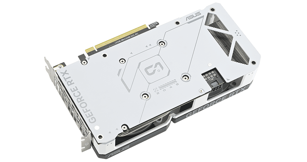 dual rtx4060ti o8g white protective backplate 3060