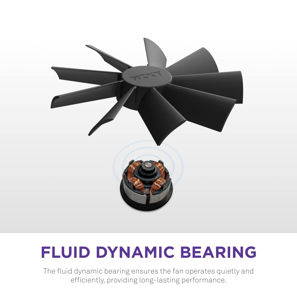 NZXT F120 RGB DUO Triple Pack Black (RF-D12TF-B1) Fan - Mattle Black, 3 x 120mm RGB Fans & Controller 48