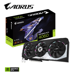 GIGABYTE AORUS GeForce RTX 4060 ELITE 8G (GV-N4060AORUS E-8GD) Graphics Card 11 AORUS GeForce RTX™ 4060 ELITE 8G 02