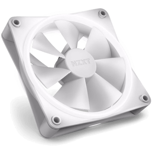 NZXT F120 RGB DUO Triple Pack White (RF-D12TF-W1) Fan - Mattle White, 3 x 120mm RGB Fans & Controller