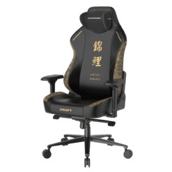DXRacer Craft Pro Koi Fish Black (GC/LCF23LTA/KOI) Special Edition Gaming Chair - 4D Armrest, 135-Degree Recline, Cooling Gel Foam Pillow, Pull-Out Footrest 22 GC LCF23LTA KOI.5916 1800x1800