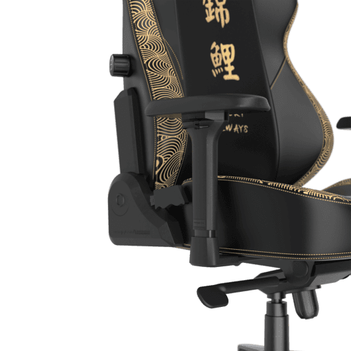 DXRacer Craft Pro Koi Fish Black (GC/LCF23LTA/KOI) Special Edition Gaming Chair - 4D Armrest, 135-Degree Recline, Cooling Gel Foam Pillow, Pull-Out Footrest