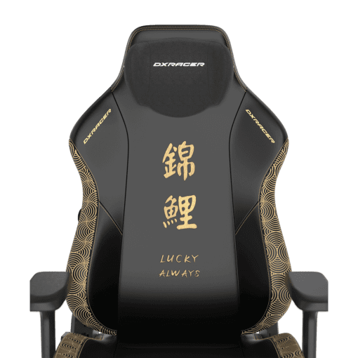 DXRacer Craft Pro Koi Fish Black (GC/LCF23LTA/KOI) Special Edition Gaming Chair - 4D Armrest, 135-Degree Recline, Cooling Gel Foam Pillow, Pull-Out Footrest