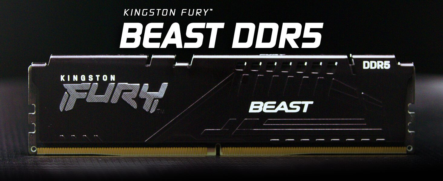 Kingston Fury Beast 32GB 2x16GB 5600MHz DDR5 CL40 DIMM Kit of 2 Desktop Memory KF556C40BBK2 32Black TTD 7