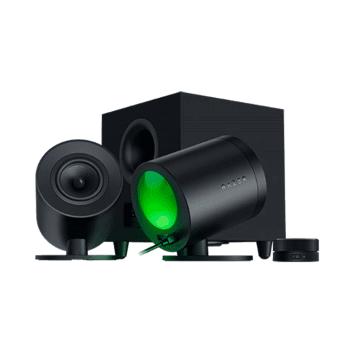 Razer NOMMO V2 PRO 2.1 PC Gaming Speakers - Bluetooth 5.3, Razer Chroma RGB, Wireless Subwoofer + Control Pod