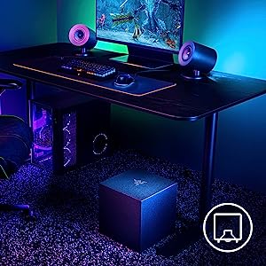 Razer NOMMO V2 2.1 PC Gaming Speakers - Bluetooth 5.3, Razer Chroma RGB, Wired Subwoofer 46 Razer Nommo V2 pagemobile 5