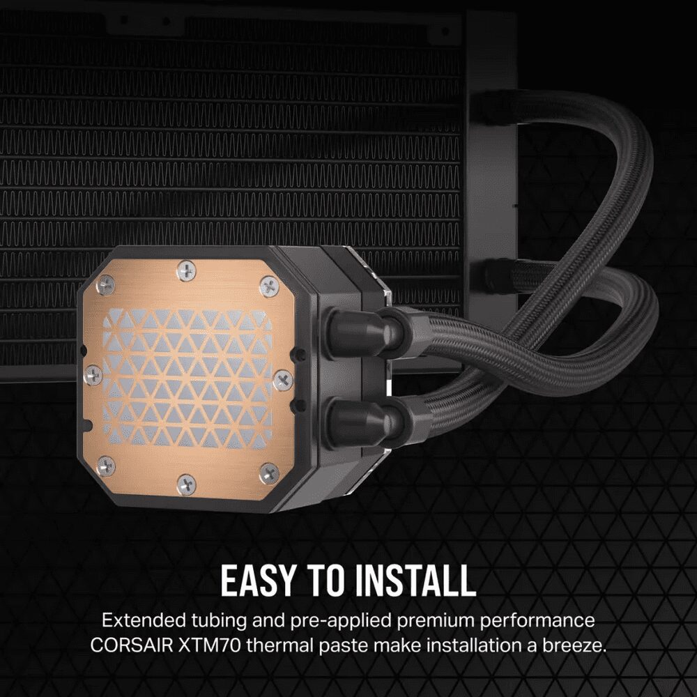 CORSAIR iCUE H100i ELITE CAPELLIX XT Liquid CPU Cooler (CW-9060068-WW) - 240mm radiator, 2x 120mm AF RGB ELITE PWM fans, ultra-bright CAPELLIX LEDs 41 iCUE H150i ELITE CAPELLIX XT Liquid CPU Cooler TTD Product 9