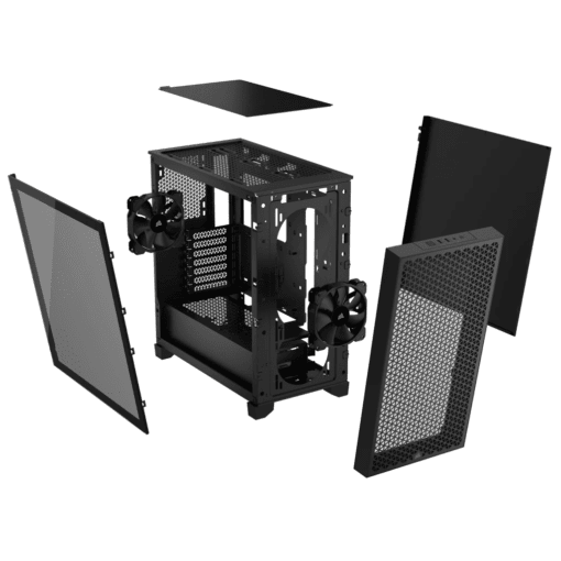 CORSAIR 3000D AIRFLOW Mid-Tower PC Case - Black, 2x CORSAIR SP120 ELITE fans includes