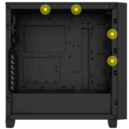 Corsair 3000D Airflow Black Panel2 image FanCapacity 140mm black