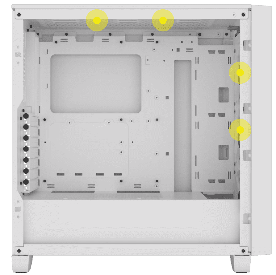 Corsair 3000D RGB AIRFLOW White Panel2 image FanCapacity 140mm white