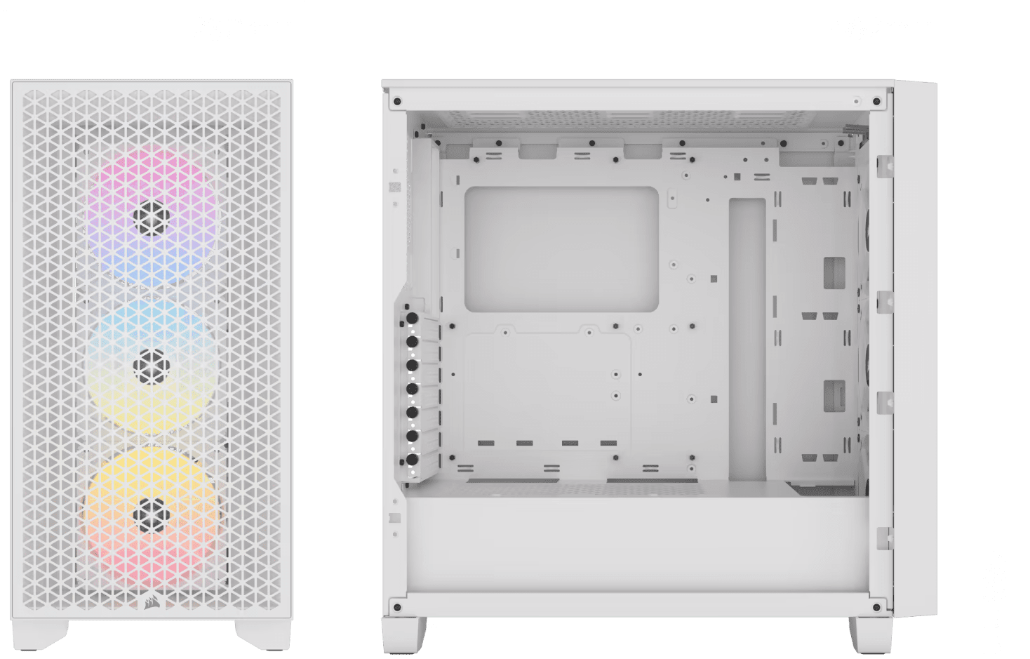 Corsair 3000D RGB AIRFLOW White Panel2 image dimensions white