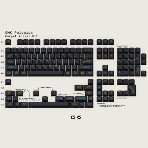 GMK Polybius Keycaps Mechanical Keyboard