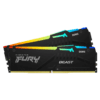 Kingston FURY Beast DDR5 RGB 32GB Memory Kit - Black, 32GB (2x16GB) DDR5, 5600MHz, CL40 (KF556C40BBAK2-32)