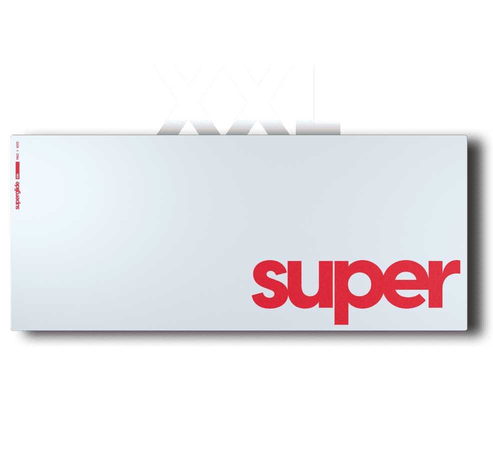 Pulsar Superglide Glass Mousepad XXL White