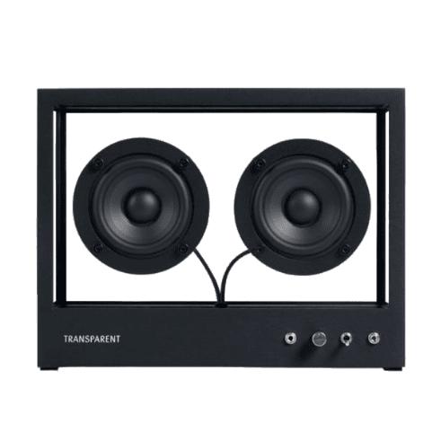 Small Transparent Speaker Black Product 1