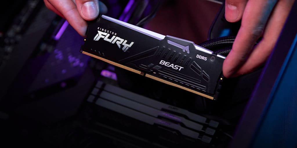 Kingston FURY Beast DDR5 RGB 32GB Memory Kit - Black, 32GB (2x16GB) DDR5, 5600MHz, CL40 (KF556C40BBAK2-32) 21 ktc keyfeatures memory beast ddr5 rgb 6 md