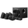 Logitech Z906 5.1 Surround Sound Speaker System, 165W Subwoofer, 4x67W Satellites, 1x67W Center, 3.5mm (with Cable) + Optical + Coaxial , Remote Control