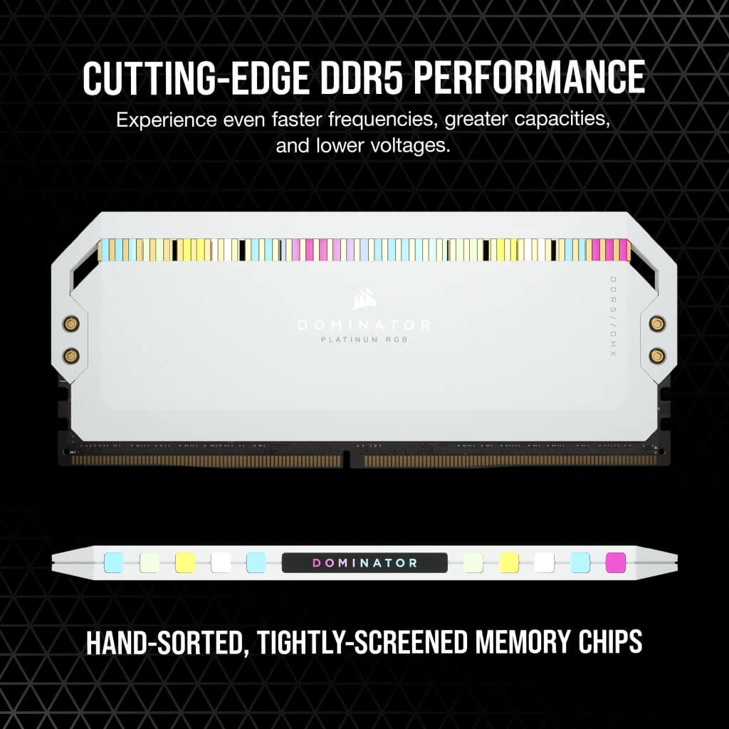 DOMINATOR RGB PLATINUM WHT DDR5 03