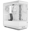 Hyte Y40 Snow White S-Tier Aesthetic Case - PCIE 4.0 Riser Cable, 2x 120mm fans included