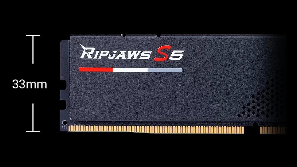 G.Skill Ripjaws S5 32GB Memory Kit - White, 32GB (2x16GB) DDR5, 5600MHz, CL40 (F5-5600J4040C16GX2-RS5W) 14 06 ripjaws s5 compact low profile