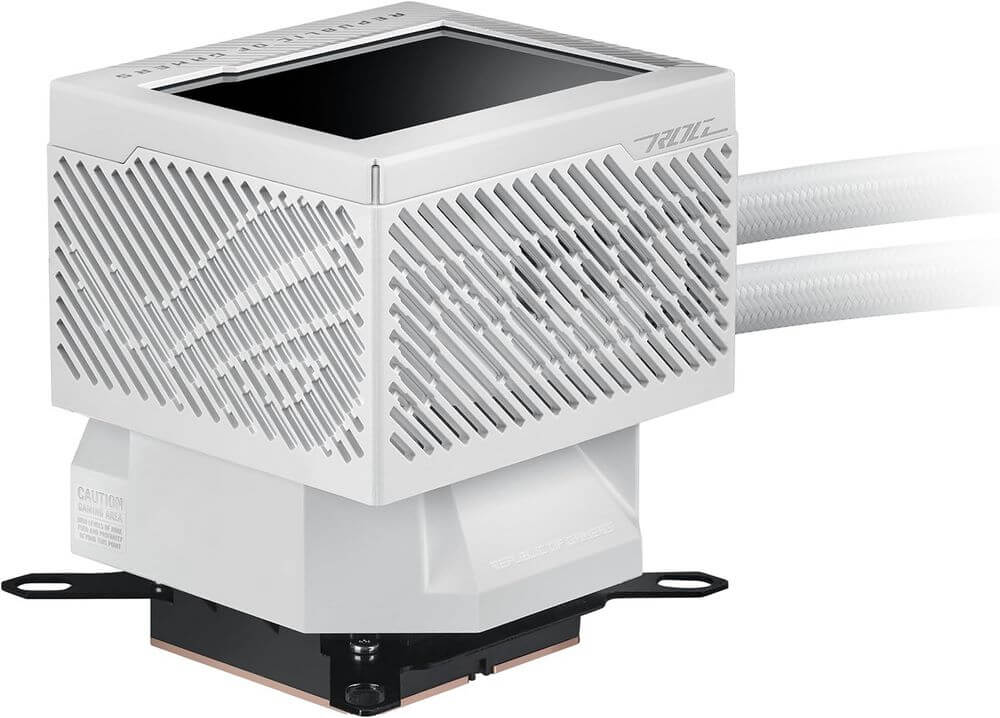 ASUS ROG Ryujin III 360 ARGB White Edition AIO Liquid CPU Cooler - 3,5 inch LCD Display, 360mm radiator, 3x ROG 120mm ARGB Fans 38 71KAFY mKtL. AC SL1500