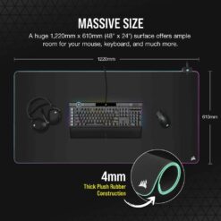 Corsair MM700 RGB Extended 3XL Fabric Gaming Mouse Mat Product 4