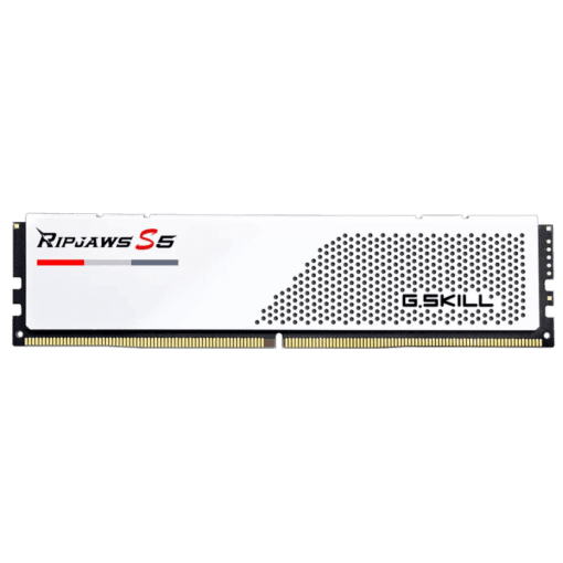 G.Skill Ripjaws S5 32GB Memory Kit - White, 32GB (2x16GB) DDR5, 5600MHz, CL40 (F5-5600J4040C16GX2-RS5W)