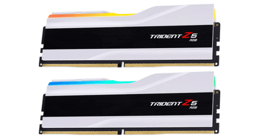 G.Skill Trident Z5 RGB White 64GB (2x32GB) Memory Kit - Mattle White, 6000MHz CL36 DDR5 (F5-6000J3636F32GX2-TZ5RW)