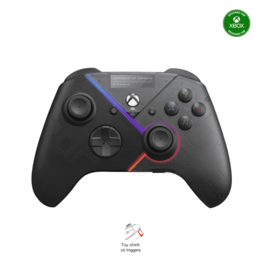 ASUS ROG Raikiri Controller - officially licensed Xbox controller, remappable buttons & triggers, 2 rear buttons, step & linear triggers, adjustable joystick sensitivity, 3.5mm jack with ESS DAC, for PC and Xbox